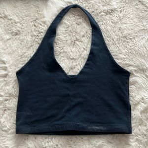 brandy dark blue halter top! 💙
